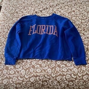 Florida Gator Cropped Crewneck Sweater